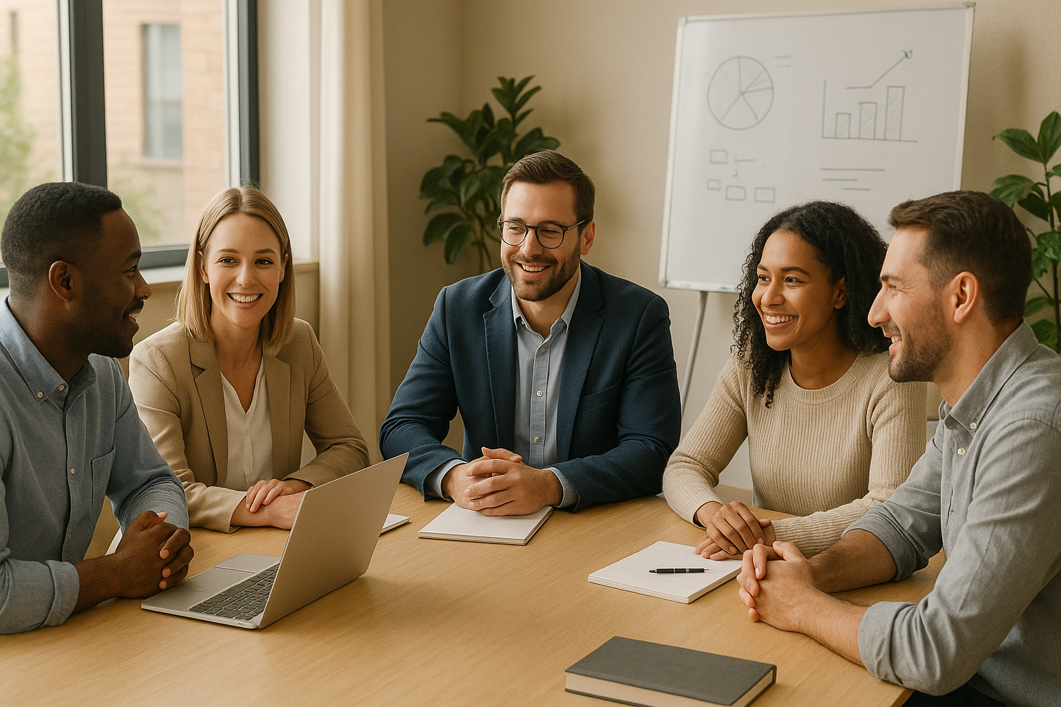 Equipe de trabalho em um escritório